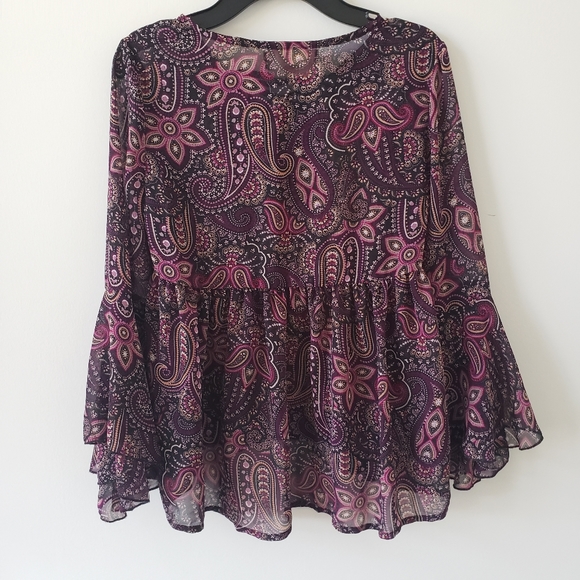 Girls' printed top - Picture 2 of 5